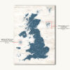 Rustic UK map detailed