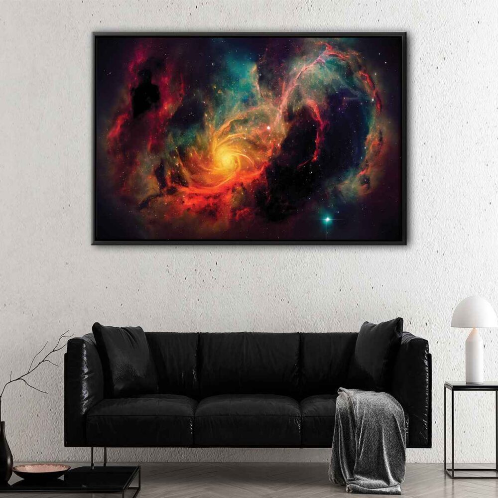 deep space floating frame canvas