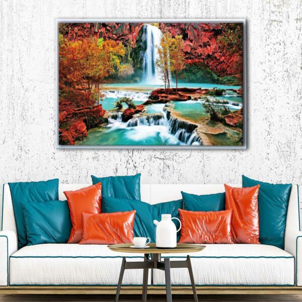 havasu falls floating frame canvas