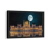 hungary parliament framed canvas black frame