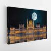 hungary parliament stretched canvas