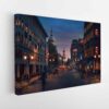 london old city stretched canvas