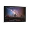 taj mahal framed canvas black frame