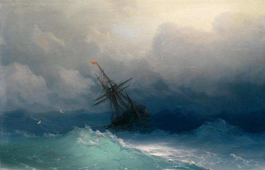 Ship-in-the Stormy-Sea