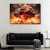 1 panels apocalyptic explosion canvas art