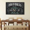 1 panels kitchen happiness canvas art