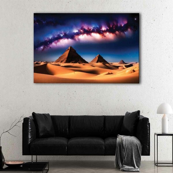 1 panels pyramids in the desert canvas art