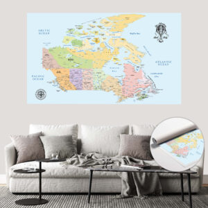 Toronto Canada Map - Framed Push Pin on sale City Map Wall Art