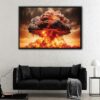 apocalyptic explosion floating frame canvas