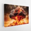 apocalyptic explosion stretched canvas