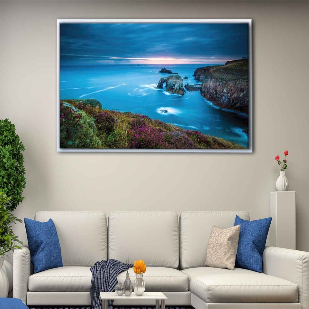 celtic sea floating frame canvas