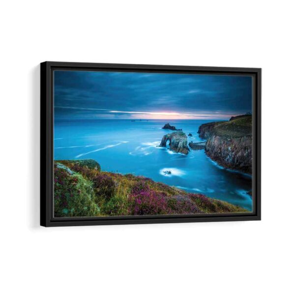 celtic sea framed canvas black frame