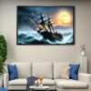 flying dutchman floating frame canvas