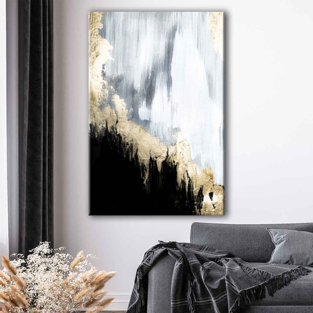 golden marble canvas art