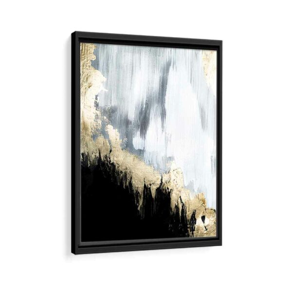 golden marble framed canvas black frame