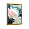 lapis marble framed canvas gold frame