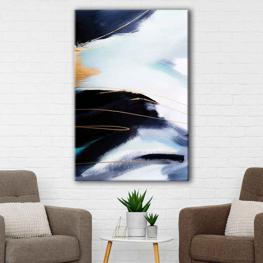 shades of blue canvas art1