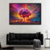 the great explosion floating frame canvas
