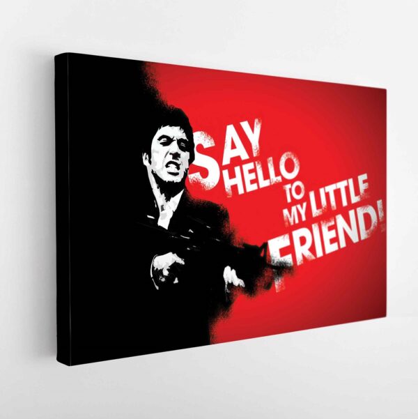 tony montana stretched canvas