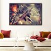 top gun floating frame canvas