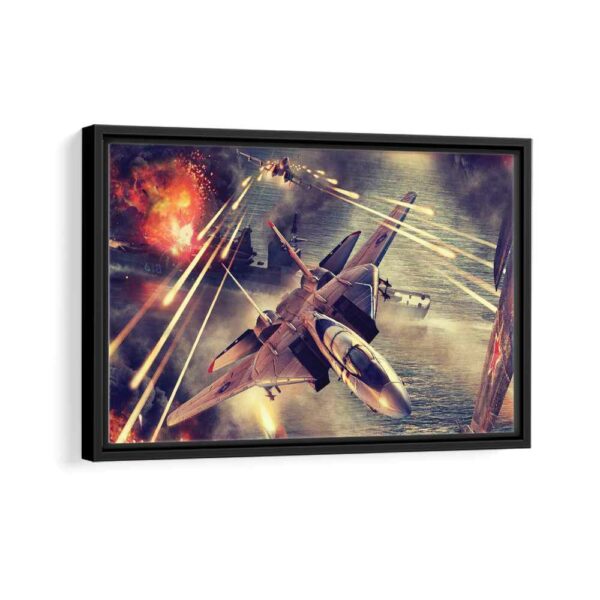 top gun framed canvas black frame