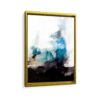 vertical abstract framed canvas gold frame