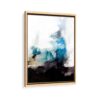 vertical abstract framed canvas natural beige