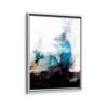 vertical abstract framed canvas white frame