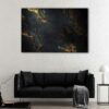 1 panels black and gold canvas art