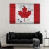 1 panels canadian flag canvas art