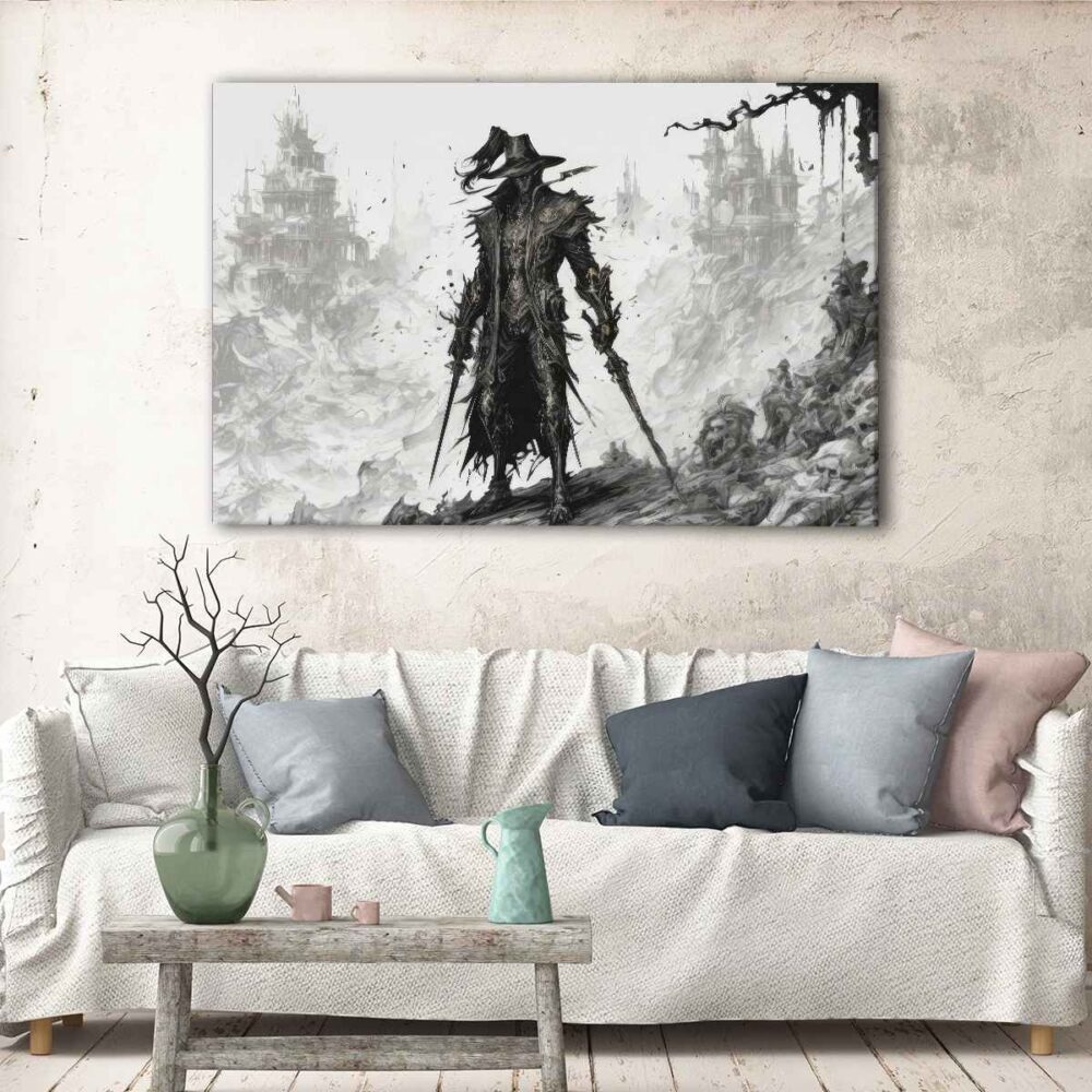 1 panels the evil hunter canvas art