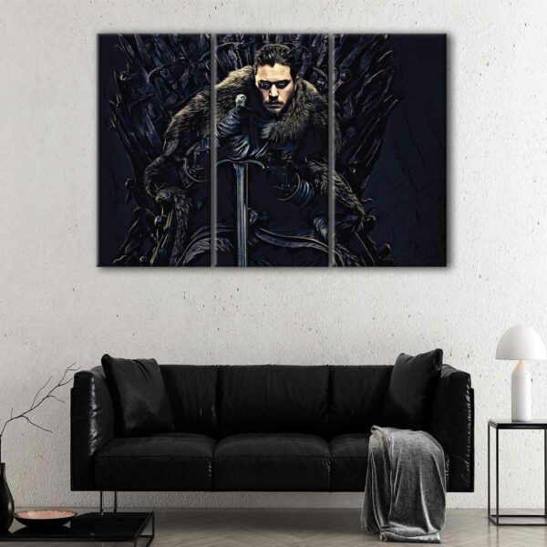 3 panels jon snow 2 canvas art