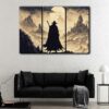 3 panels the last warrior canvas art