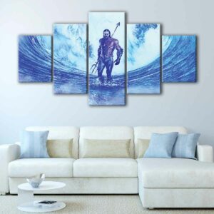 5 panels aquaman canvas art