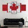 tableau drapeau canadien 5 pièces