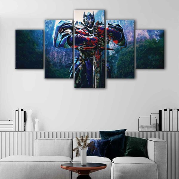 tableau optimus prime 5 pièces