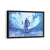 aquaman framed canvas black frame