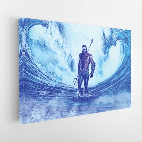 aquaman stretched canvas