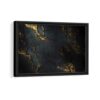 black and gold framed canvas black frame