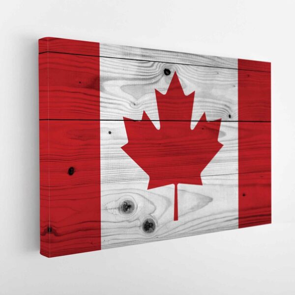  tableau sur toile imprimée drapeau canadien 