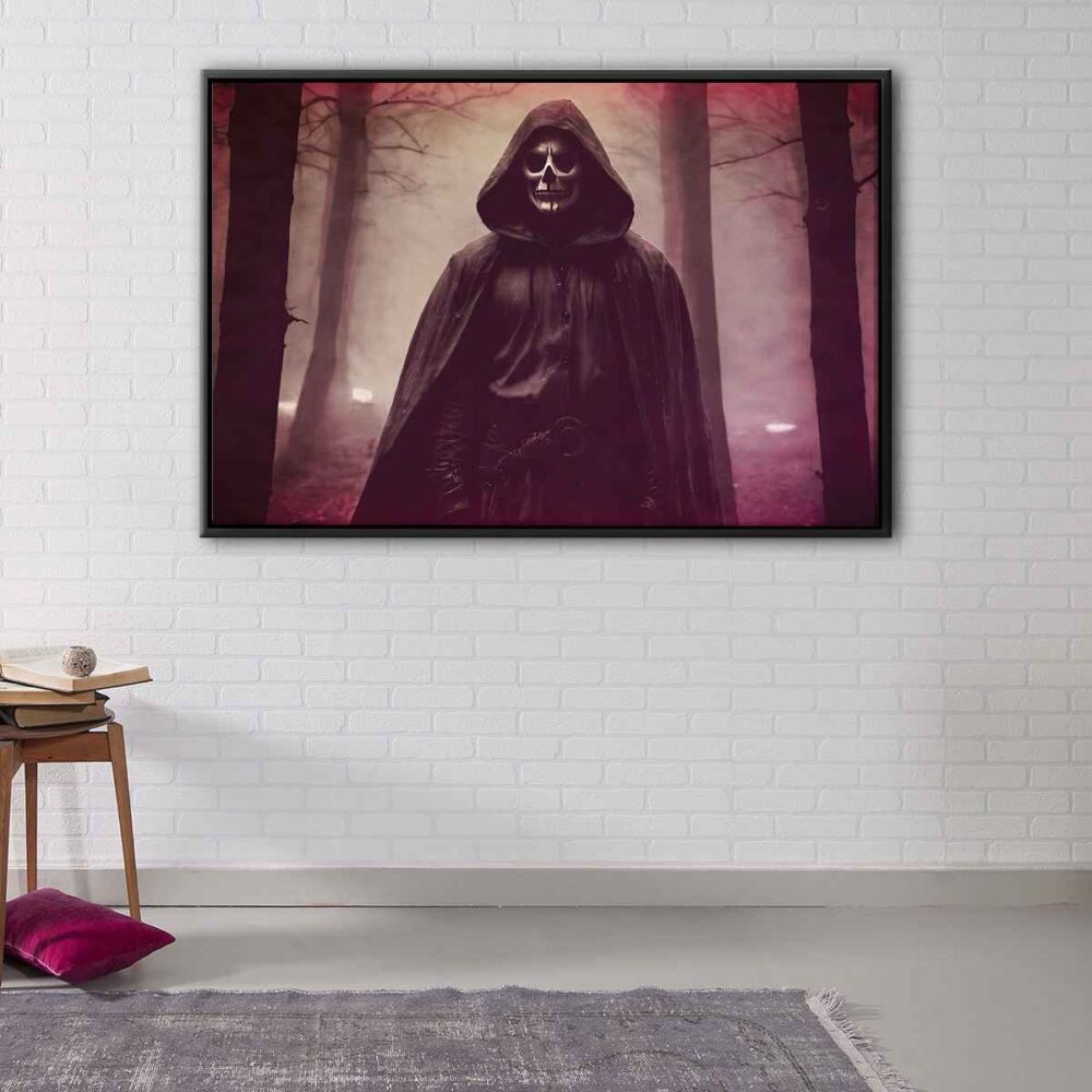 death evil floating frame canvas