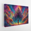 enchanted castle stretched canvas