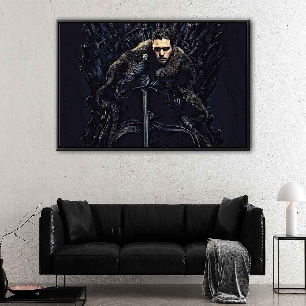 jon snow 2 floating frame canvas