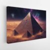 mars pyramid stretched canvas
