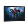 optimus prime framed canvas black frame