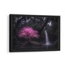 pink tree framed canvas black frame