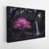 pink tree stretched canvas