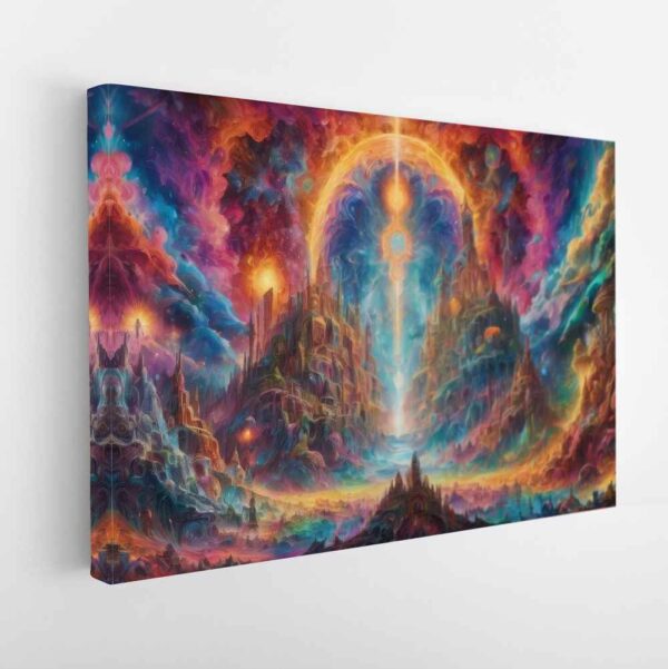 psychedelic kingdom stretched canvas