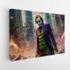 the joker mess stretched canvas
