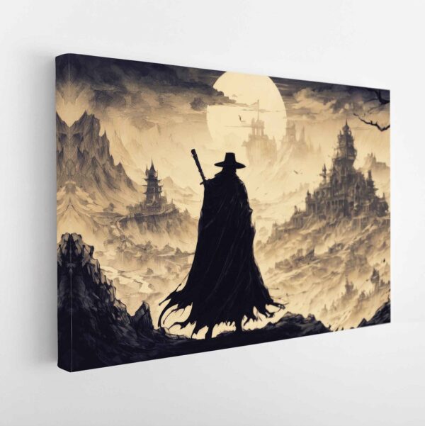 the last warrior stretched canvas